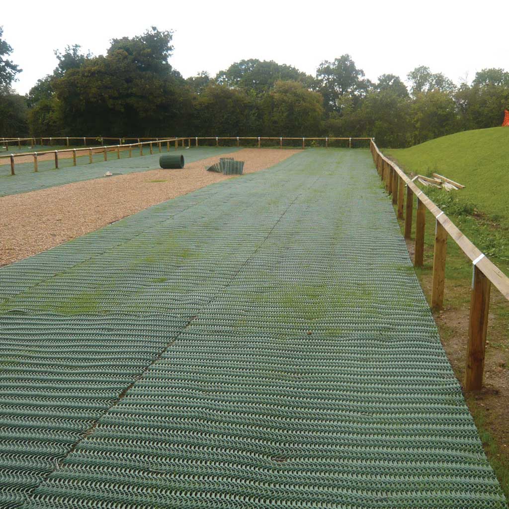 powergrid turf reinforcement mesh on ground