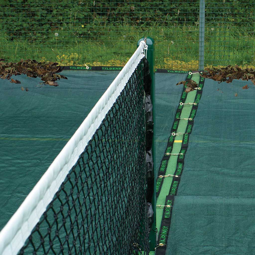 Tennis court cover on court