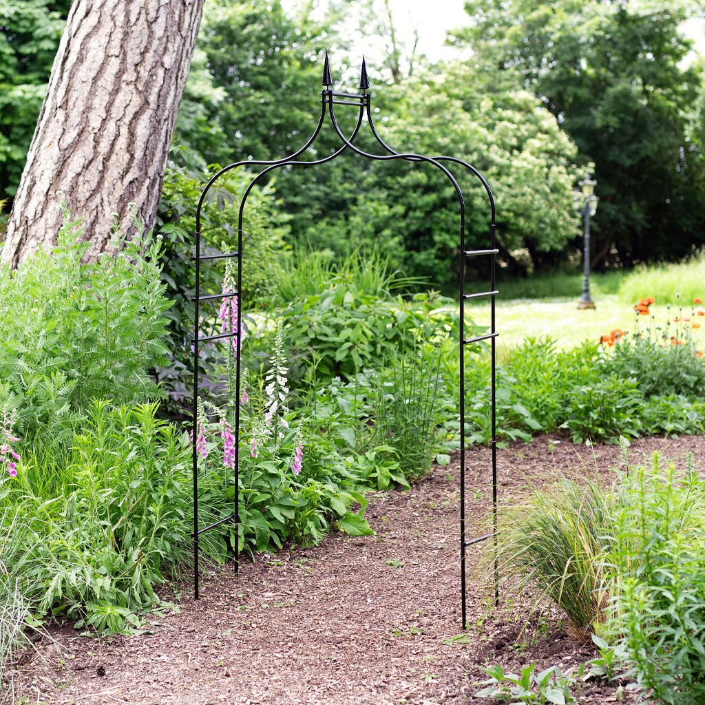 Gothic Black Metal Garden Arch