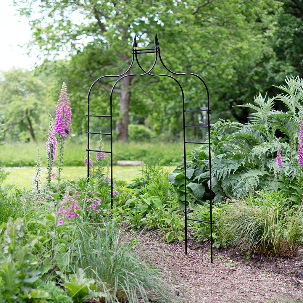 Gothic Black Metal Garden Arch