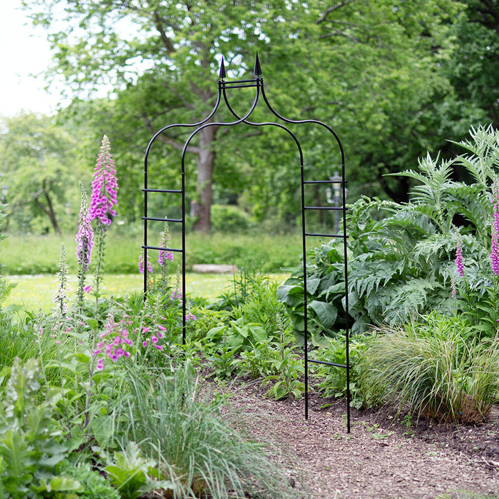 Gothic Black Metal Garden Arch