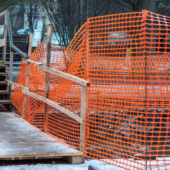 orange barrier netting