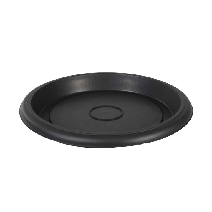 Recycled Plastic Pots & Saucers - Anthracite