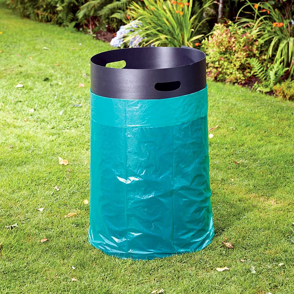 garden waste bin bag openener