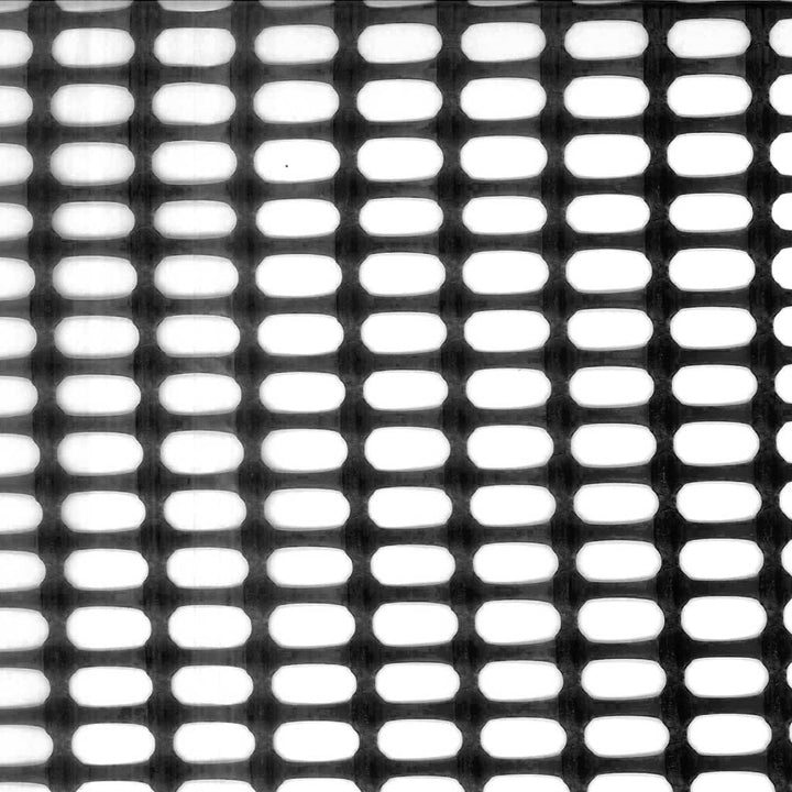 black plastic mesh with smll holes