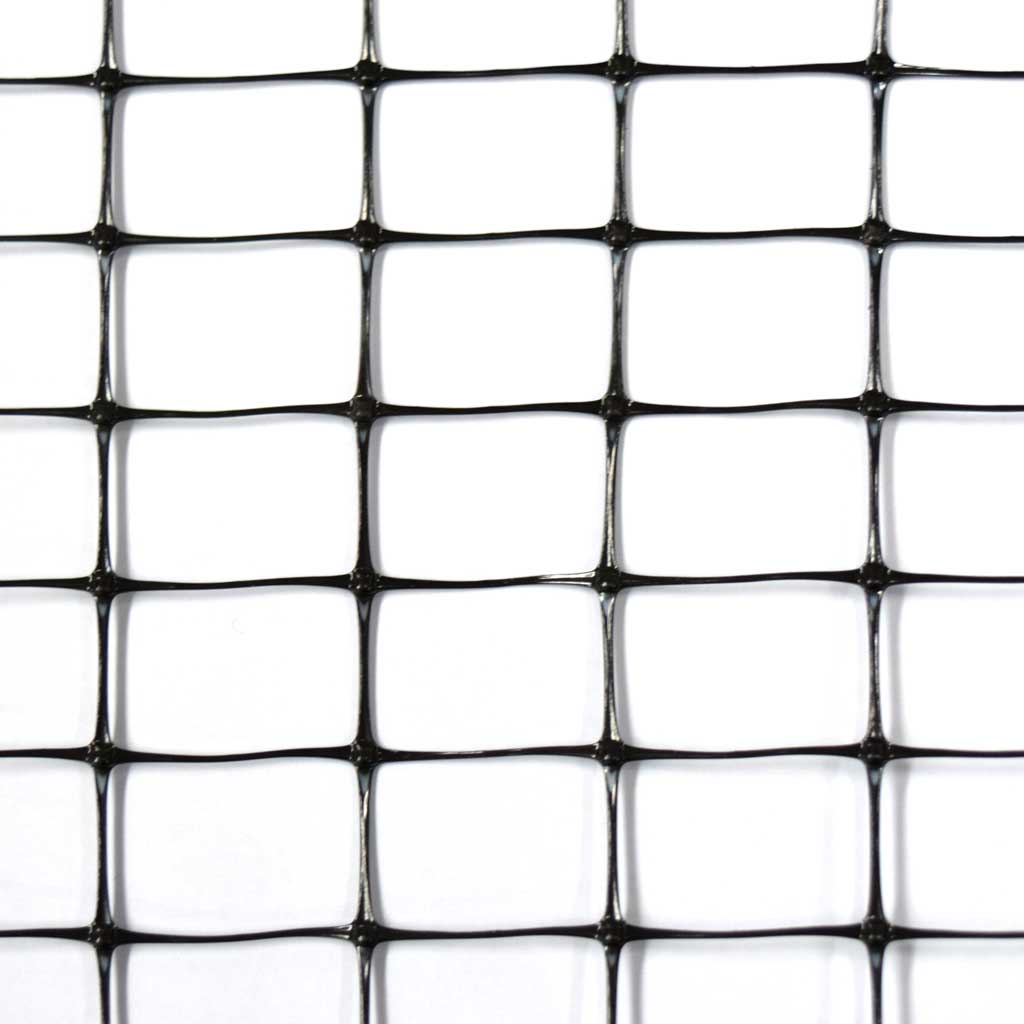 robust black netting with rectangular hole