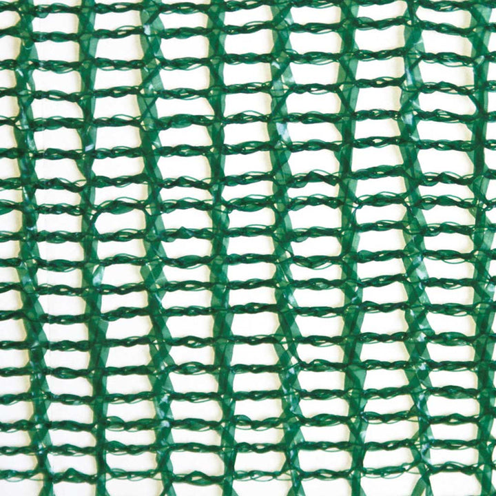 Close-up of green and white mesh fabric
