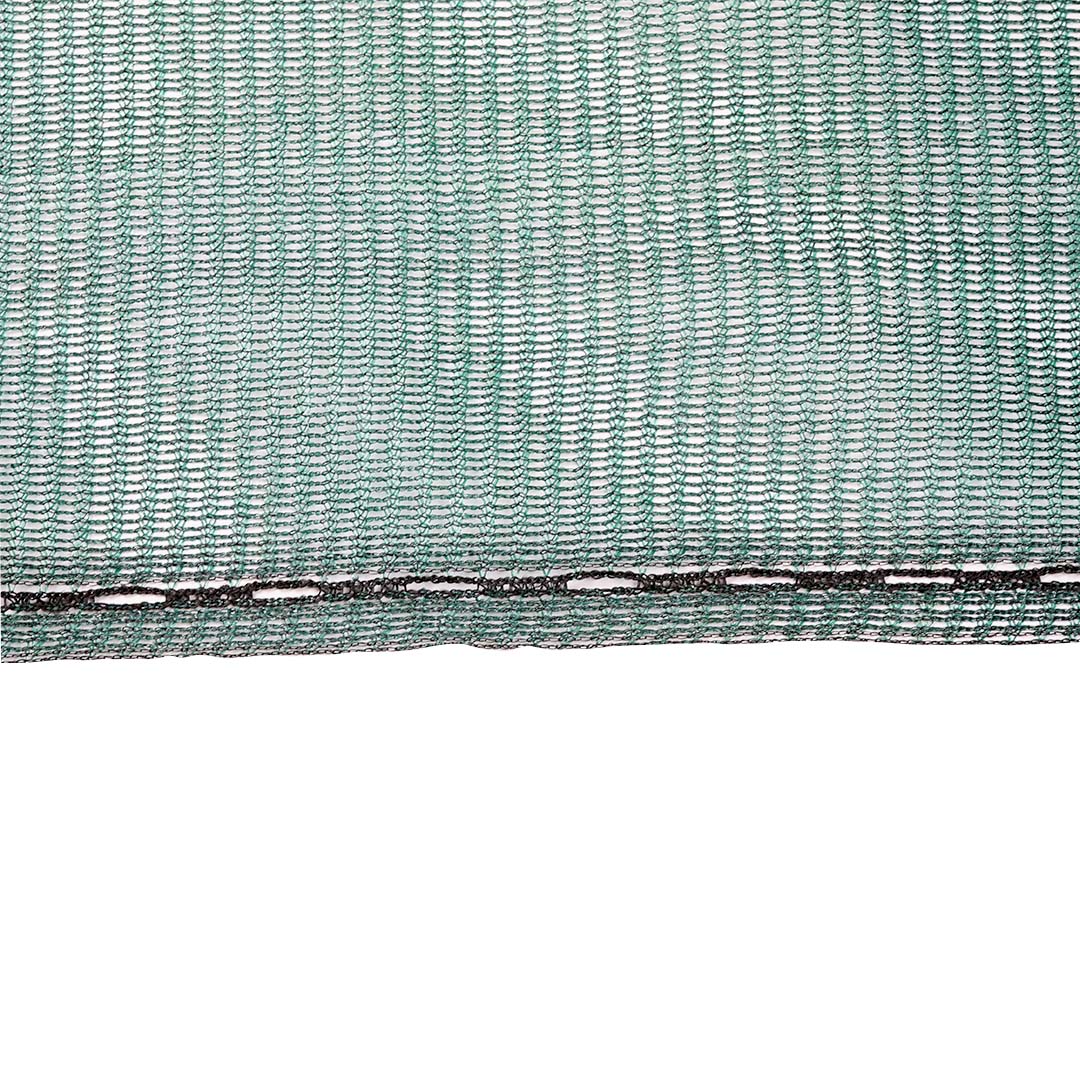 Close up of edge of superior green debris netting