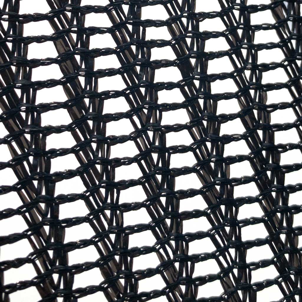 robust black plastic netting