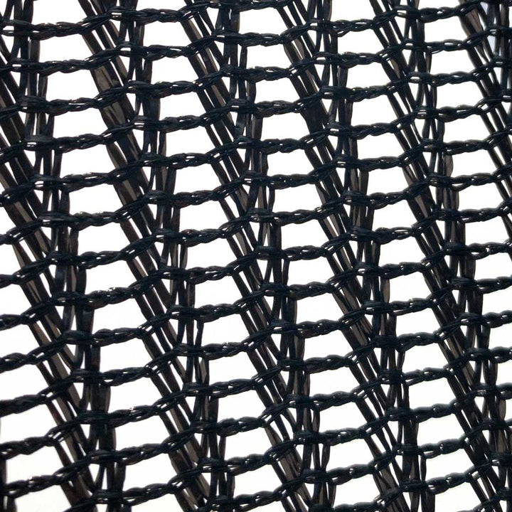 robust black plastic netting