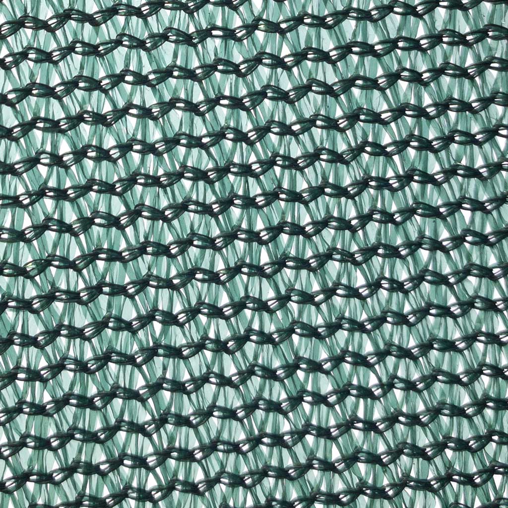 detail shot of green net fabric