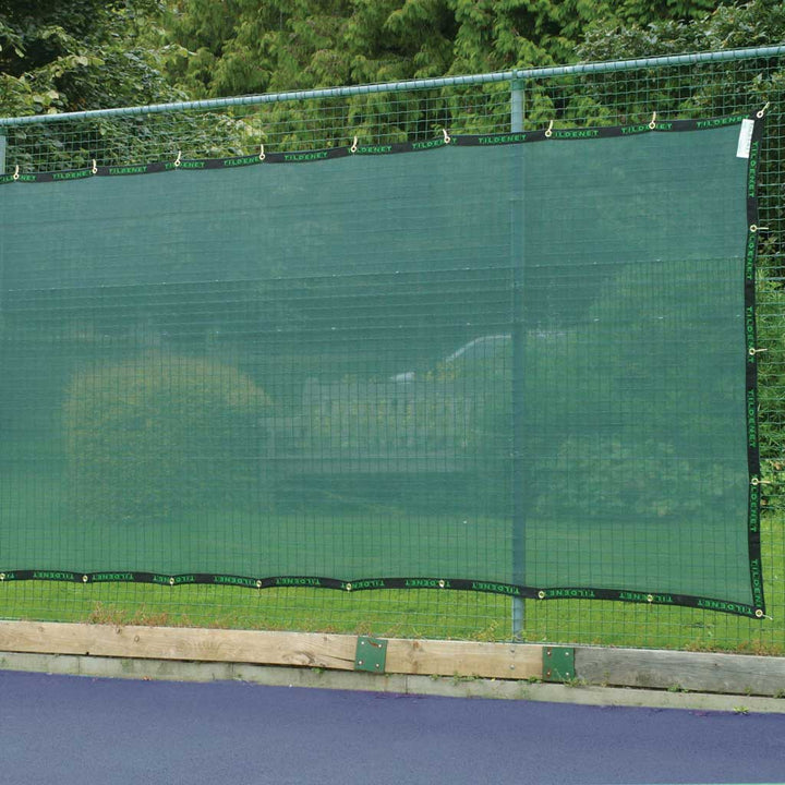 green garden netting with mesh screen over the top