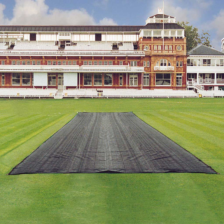 germination sheet on grass in front of big house
