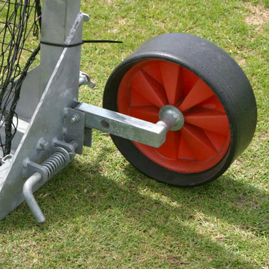 mobile cricket net wheel