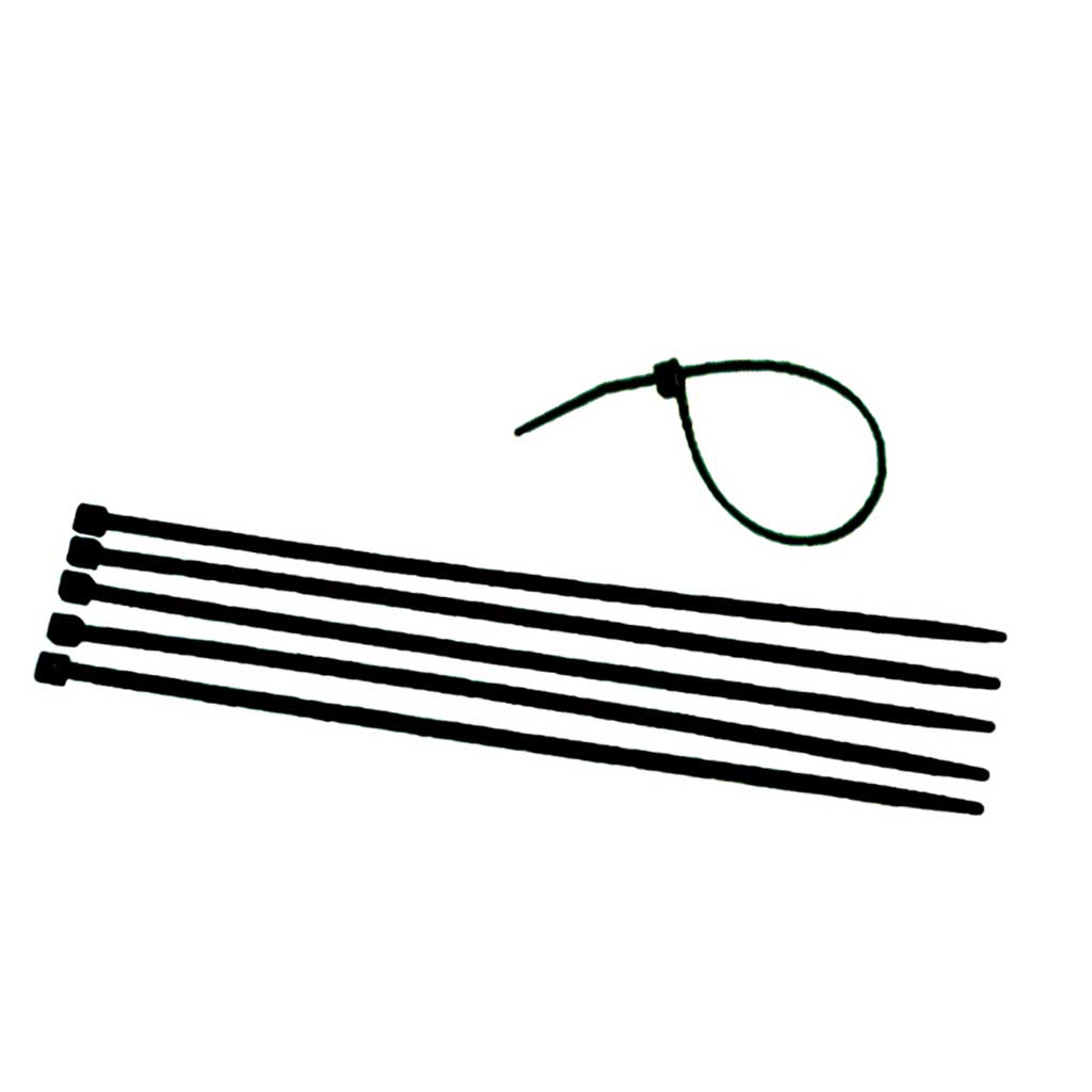 black 11" cable ties