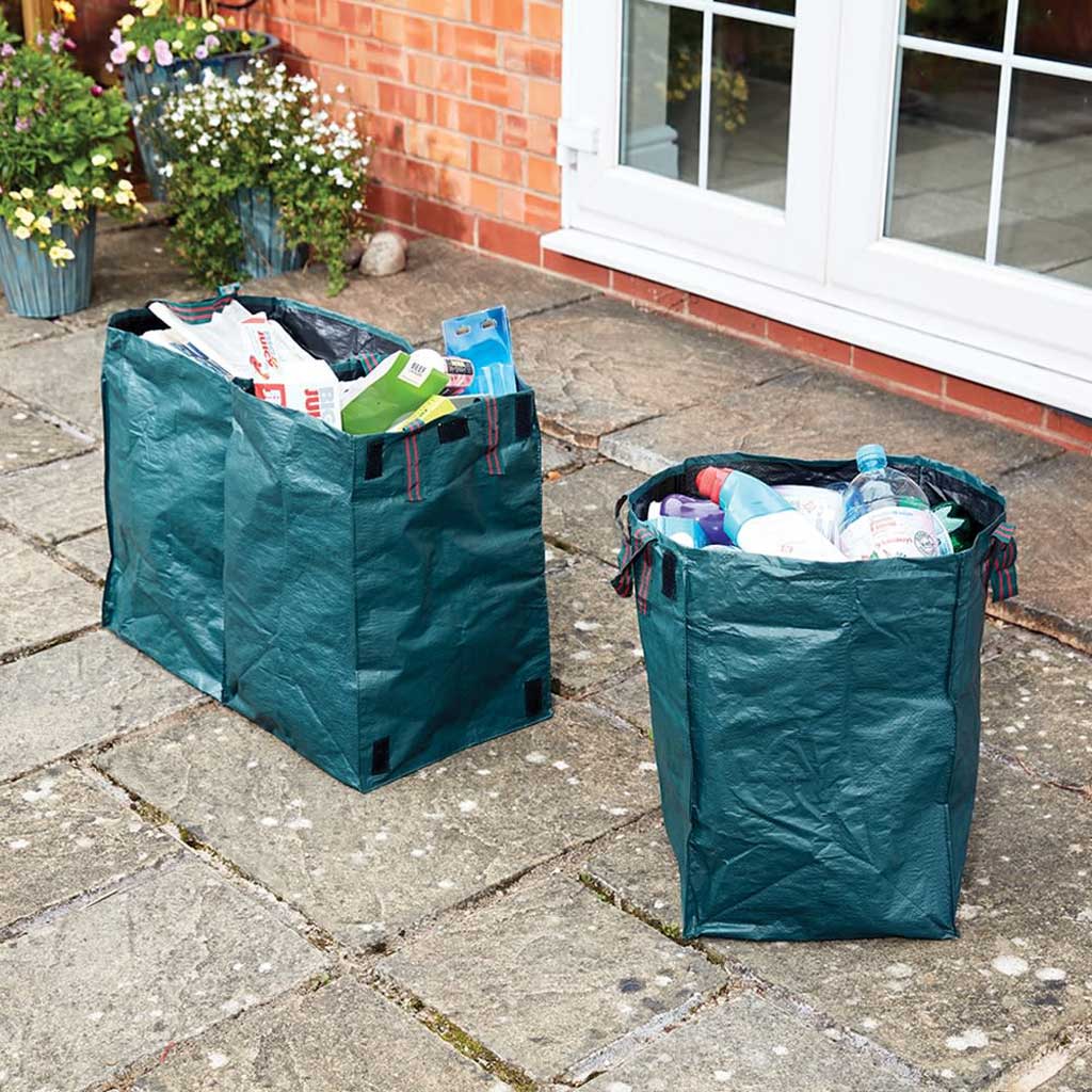 recycling bag- in use