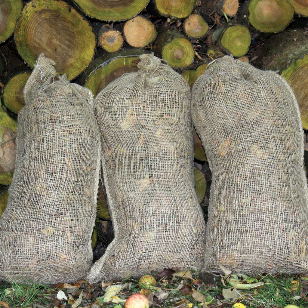 composting sacks- in use