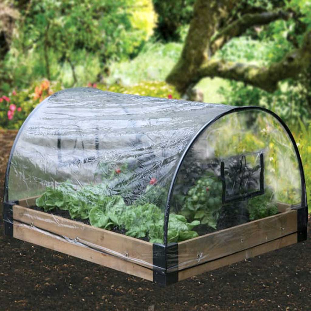 raised bed system in use