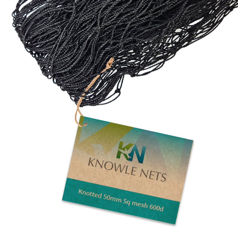 Pre-Cut Netting - Heavy Duty 25mm Knotted Square Mesh