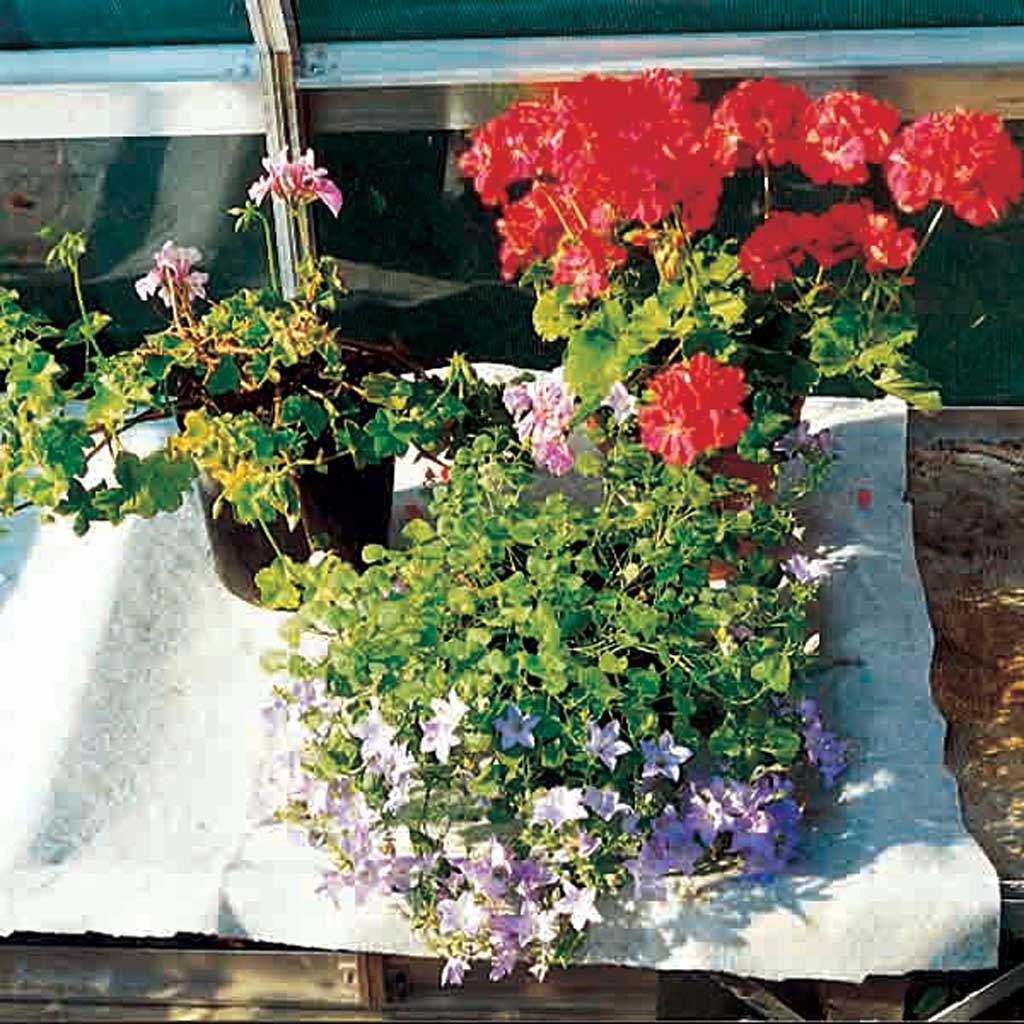 Knowle Nets - Capillary Matting-with plant pots