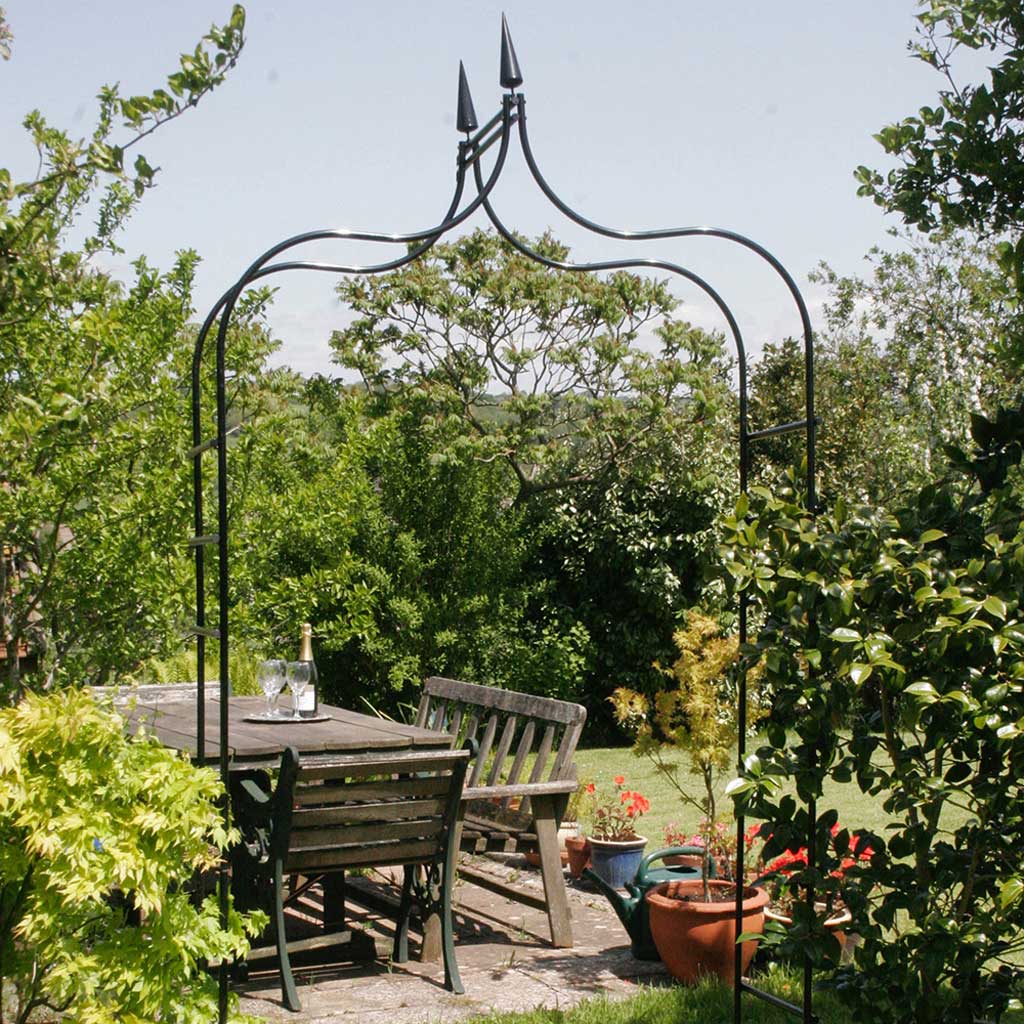 Gothic Black Metal Garden Arch