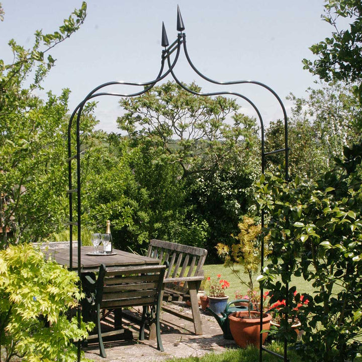 Gothic Black Metal Garden Arch