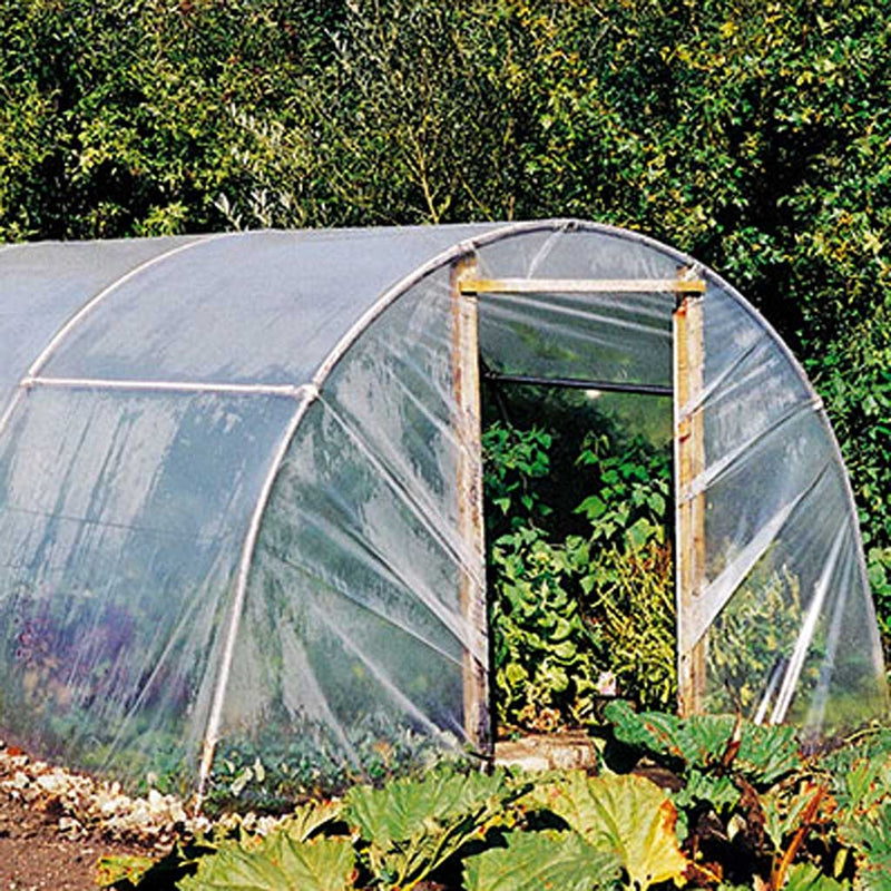 Knowle Nets - POLYTUNNEL CLEAR POLYTHENE- end of tunnel in use