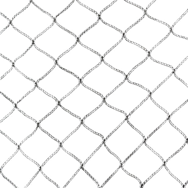 Pond Netting in 19mm woven diamond mesh on a white background